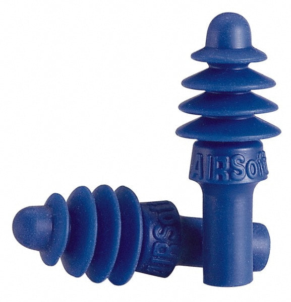 Howard Leight AS-1 Earplugs 27 dB, Rubber, Flanged, Push-In, Uncorded, n-Metal Detectable