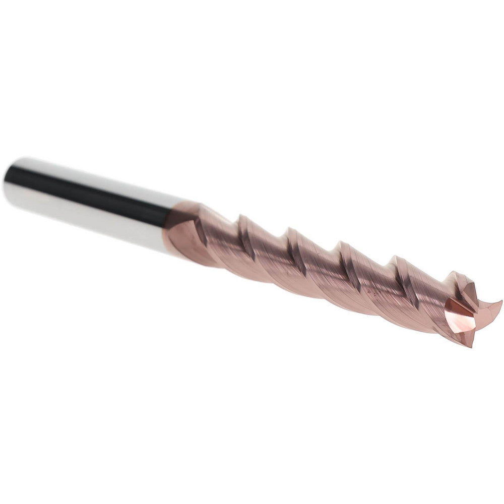 Accupro 09798836 Square End Mill 1/2" Dia, 3" LOC, 3 Flutes, Solid Carbide