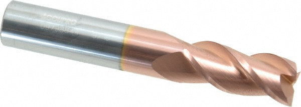 Accupro 09798844 Square End Mill 9/16'' Dia, 1-1/4'' LOC, 9/16'' Shank Dia, 3-1/2'' OAL, 3 Flutes, Solid Carbide