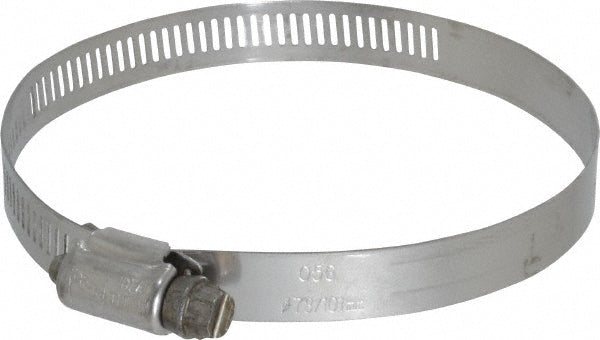 Ideal Tridon 620056706 Worm Gear Clamp SAE 56, 3-1/16 to 4" Dia, Stainless Steel Band
