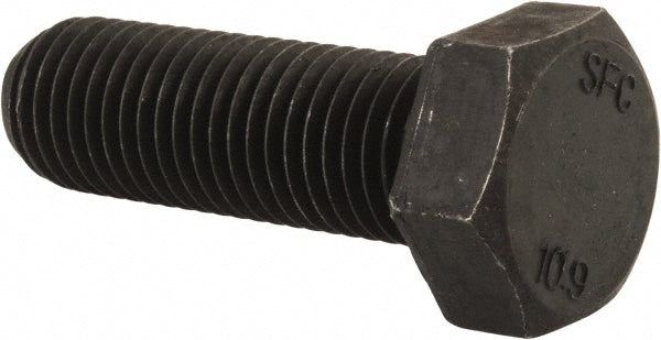 Value Collection 462975PR Hex Head Cap Screw M20x2.5, 60.00 mm Length Under Head, Grade 10.9 Steel, Bright/Uncoated Finish