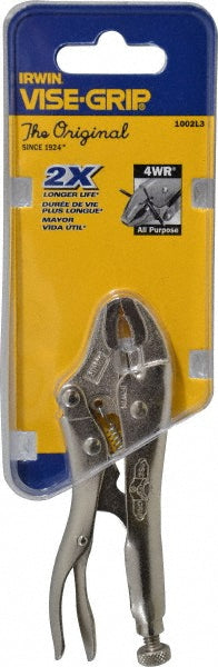 Irwin 1002L3 Locking Plier Curved Jaw