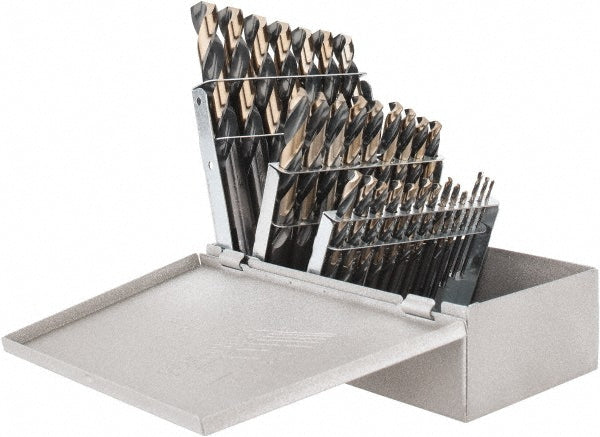 Triumph Twist Drill 090552 Drill Bit Set Maintenance Length Drill Bits, 29.0 Pc, 135 deg, High-Speed Steel