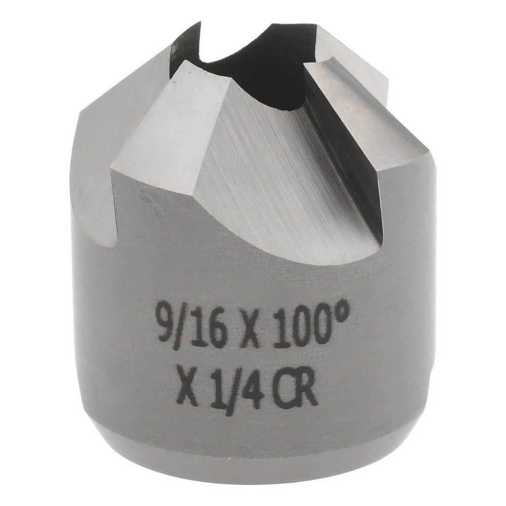 CRAIG TOOLS INC. 180-6L 4 Flutes, 9/16" Cutter Head Dia, 1/4" Pilot Hole Dia, High Speed Steel Reverse Countersink
