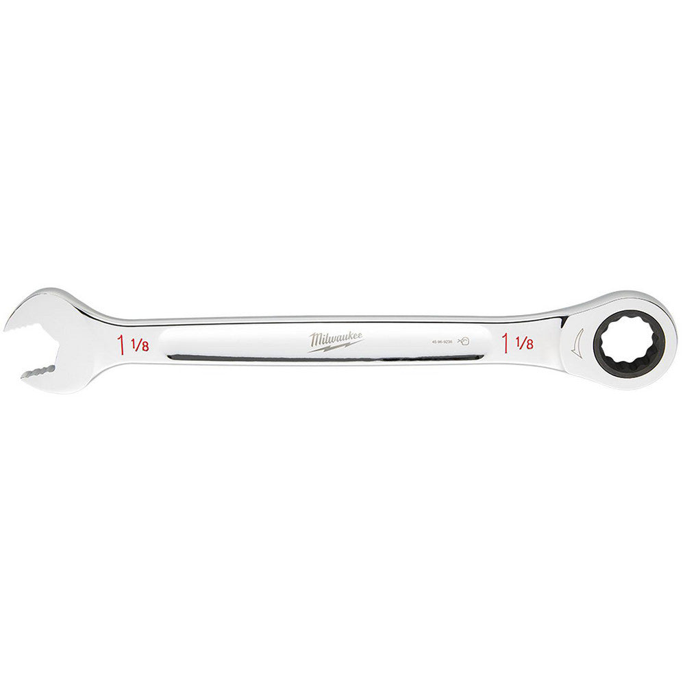 Milwaukee Tool 45-96-9236 Combination Wrench 1-1/8" Head Size, 0 deg Offset