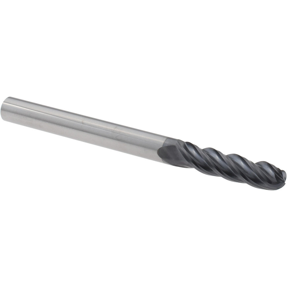 Sandvik Coromant 8045852 Ball End Mill 1/4" Dia, 1-1/4" LOC, 4 Flute, Solid Carbide