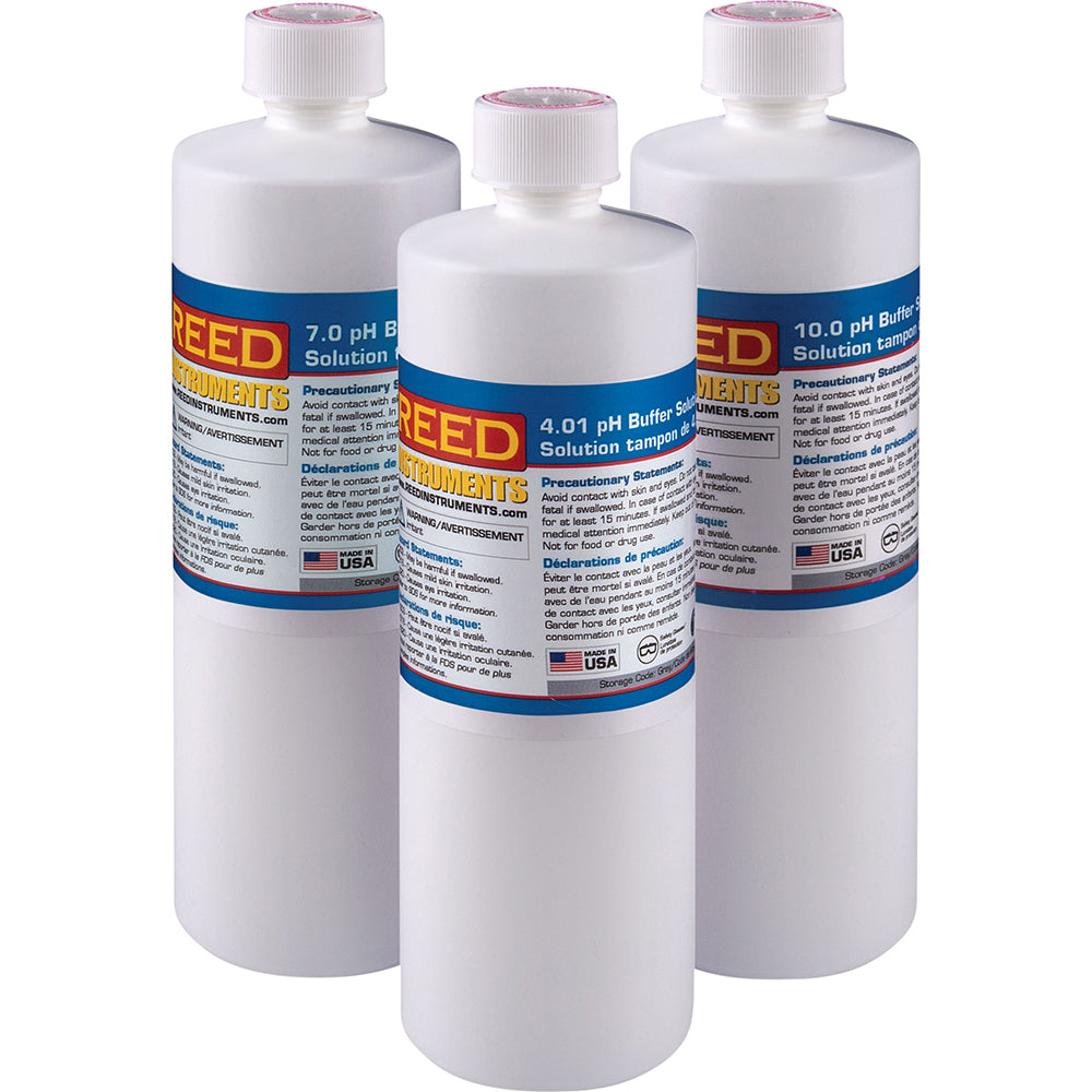 REED Instruments R1400-KIT pH Buffering Solutions Solution Type Buffer Solution Ph 4.01 Container Size 500ml Container Type Bottle