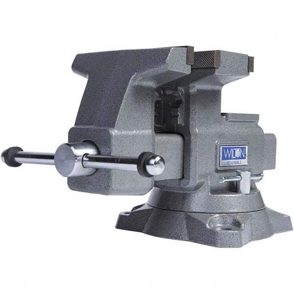 Wilton 28822 Bench & Pipe Combination Vise 12-3/4 in (Reversed) & 7-1/4 in (Regular) Jaw Opening, 4 in Throat Depth