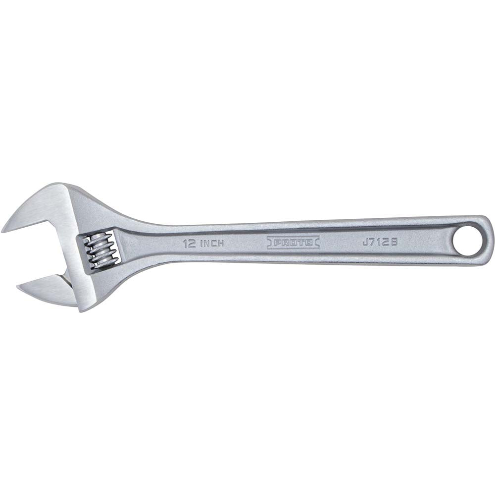 Proto J712B Adjustable Wrench 12" OAL, 1-1/2" Jaw Capacity