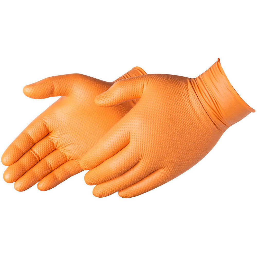 Liberty Safety 2028HO2XL Disposable/Single Use Gloves Primary Material Nitrile Thickness (mil) 8 Grip Surface Diamond Textured Grade Industrial Glove Size 2X-Large Color Orange