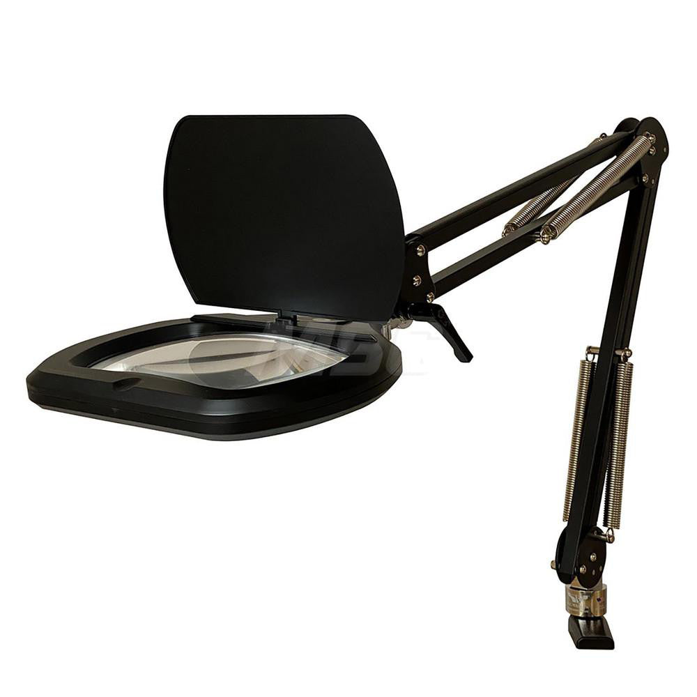 Pro-Source PS-PLREC-45-B Task Light LED, 45" Reach, Swing Arm, Table Edge Clamp, Black