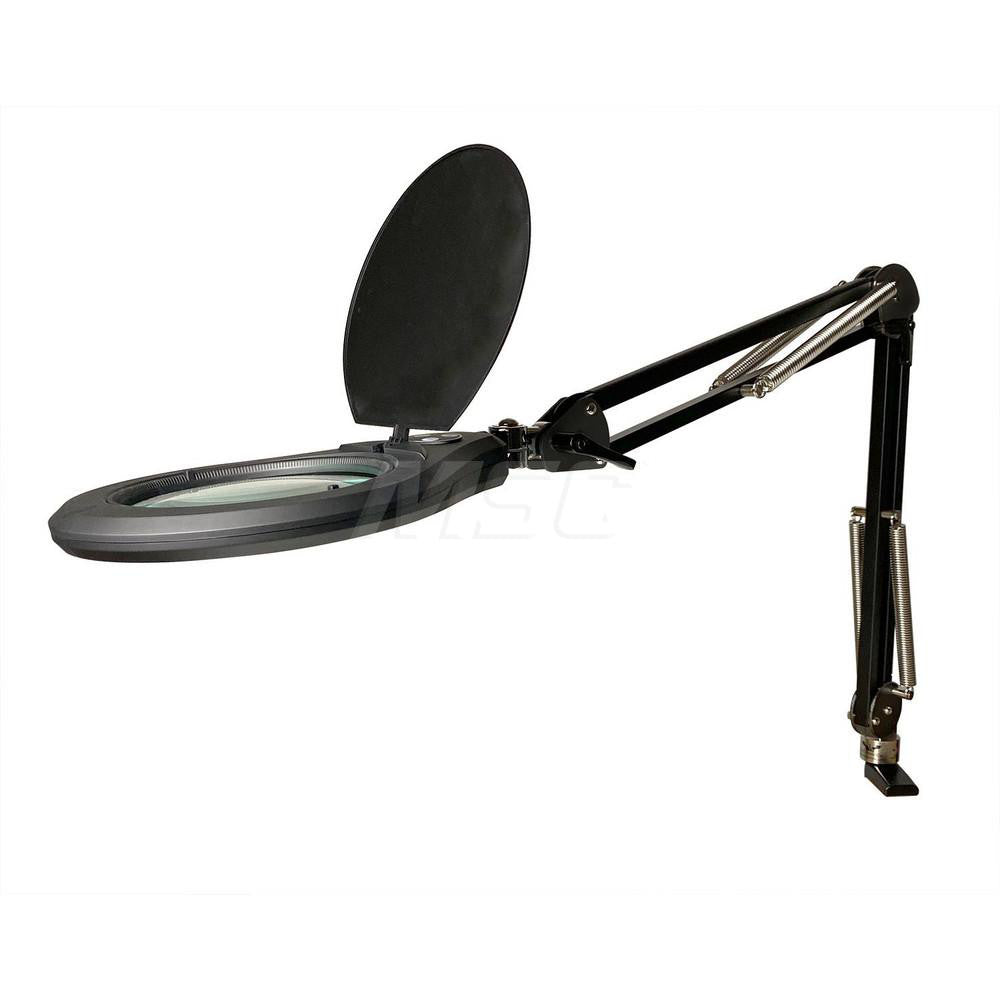 Pro-Source PS-PLRO6455DB Task Light LED, 45" Reach, Swing Arm, Table Edge Clamp, Black