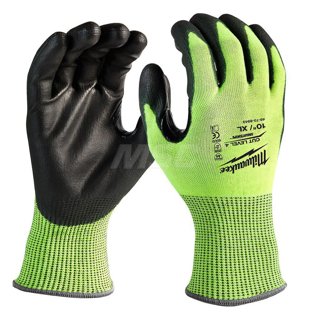 Milwaukee Tool 48-73-8943 Cut, Puncture & Abrasive-Resistant Gloves Size XL, ANSI Cut A4, ANSI Puncture 0, Nitrile, Polyurethane