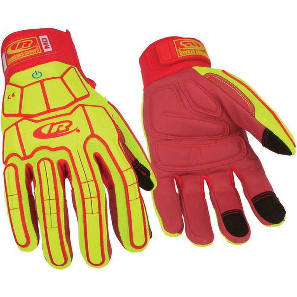 Big Bolt Corporation 167-09 Impact-Resistant & Cut-Resistant Gloves Size Medium, ANSI Cut A3, Unlined Lined, Leather