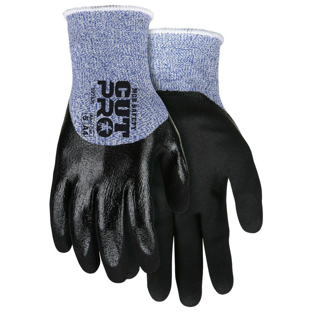 MCR Safety 92753M Cut, Puncture & Abrasion-Resistant Gloves MCR Safety 92753, Size Medium, ANSI Cut A4, ANSI Puncture 2, Flat Nitrile, HPPE