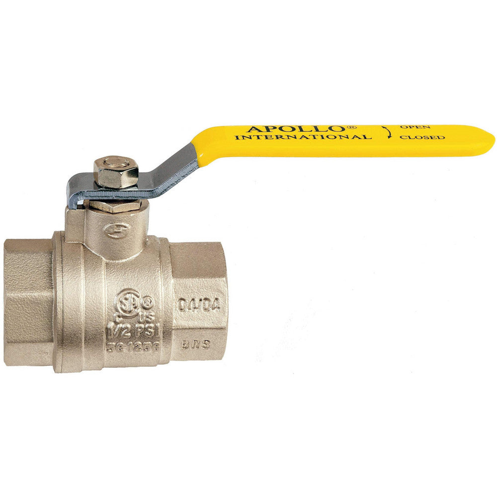 Apollo 94A10301 Manual Ball Valve 1/2" Pipe, Full Port, Forged Brass