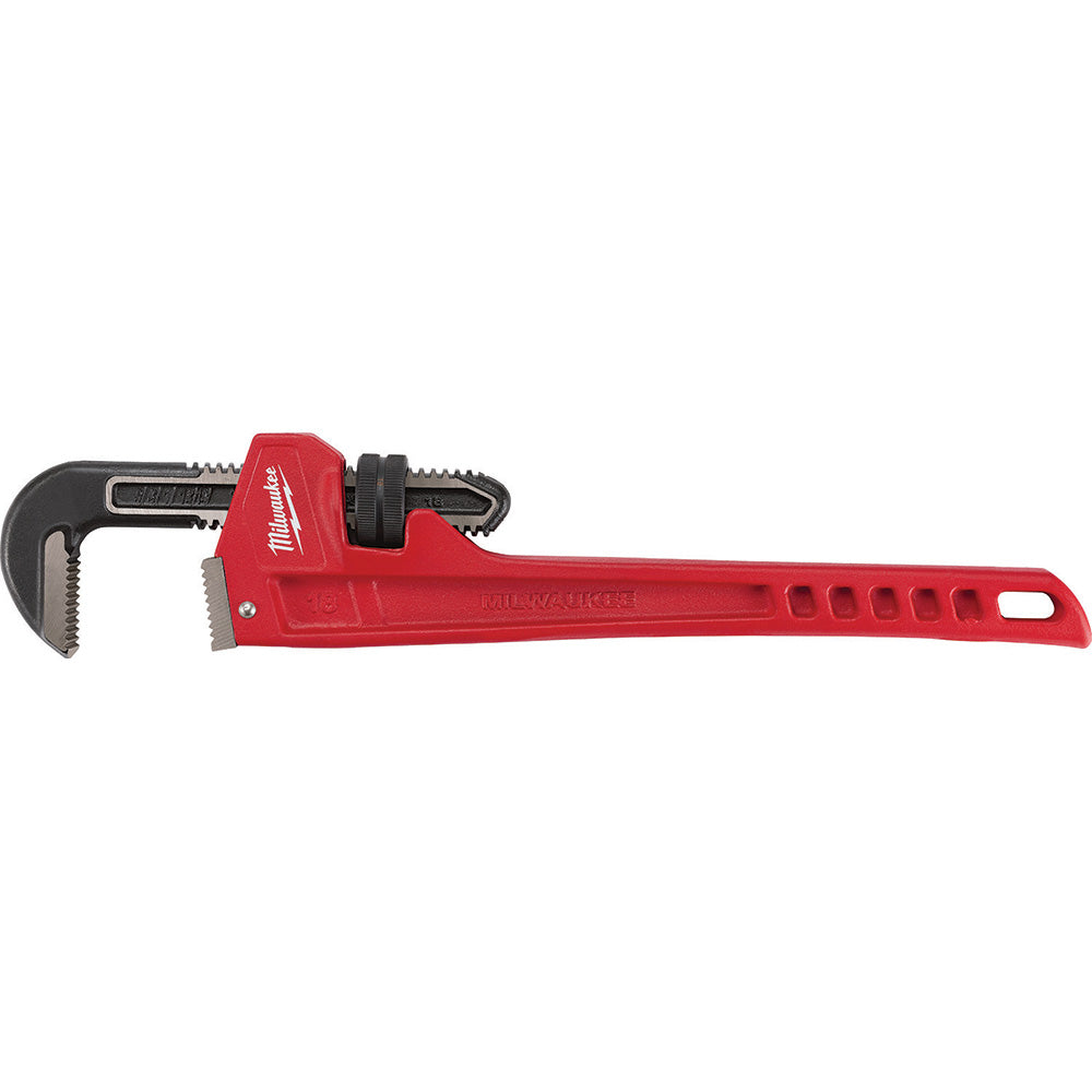 Milwaukee Tool 48-22-7118 Pipe Pipe Wrench 1/2 to 2-1/2", 18" OAL, Steel