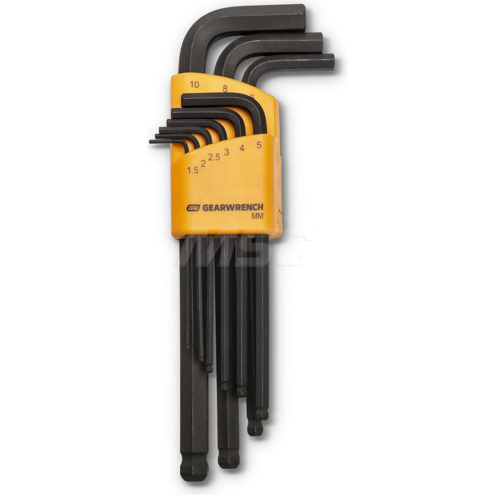 GEARWRENCH 83521 Hex Key Sets Tool Type Hex Handle Type L-Handle Measurement Type Metric Hex Size Range (mm) 1.5 - 10