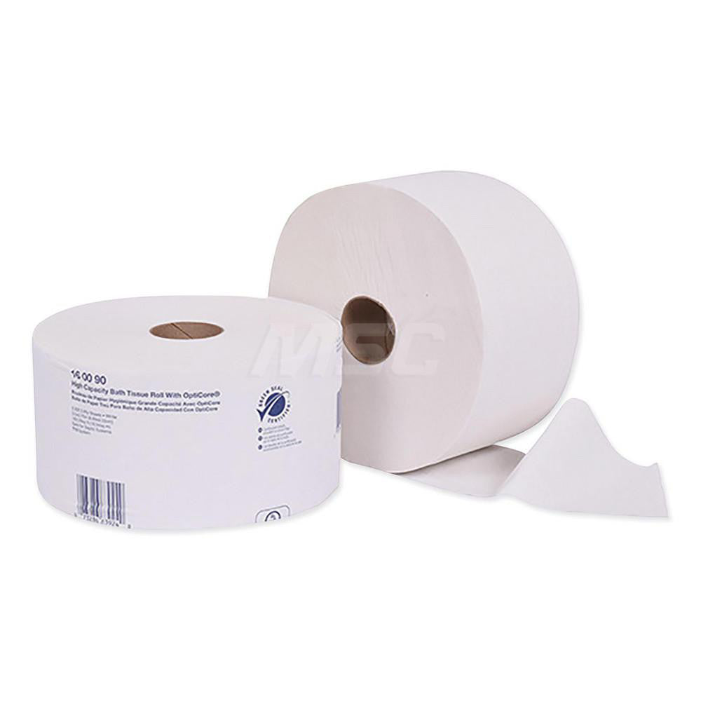 Tork 160090 Bathroom Tissue Standard Roll, Recycled Fiber, 2-Ply, White