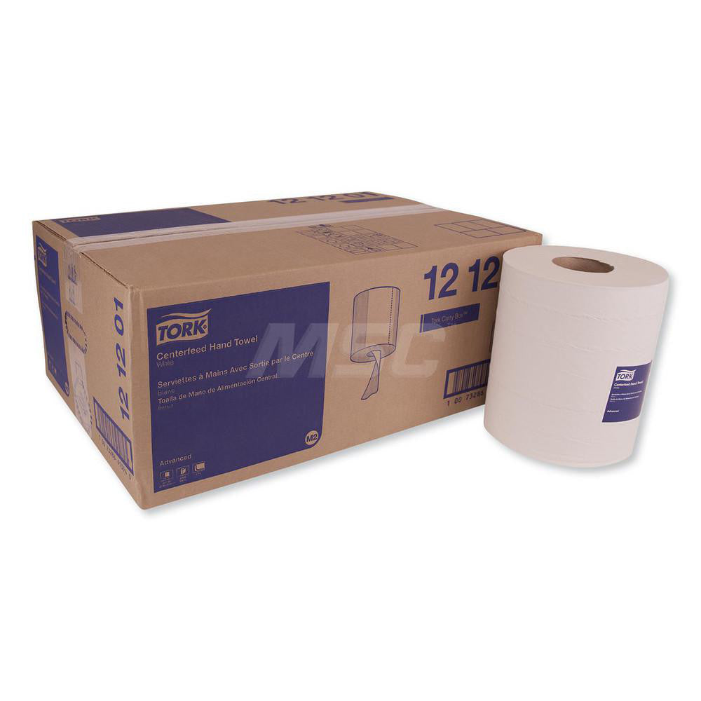 Tork 121201 Paper Towels Center Pull Roll, Roll, 2 Ply, Recycled Fiber, White