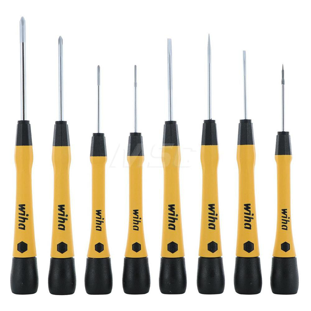 Wiha 27396 Screwdriver Set 8 Pc, ESD, Phillips & Slotted