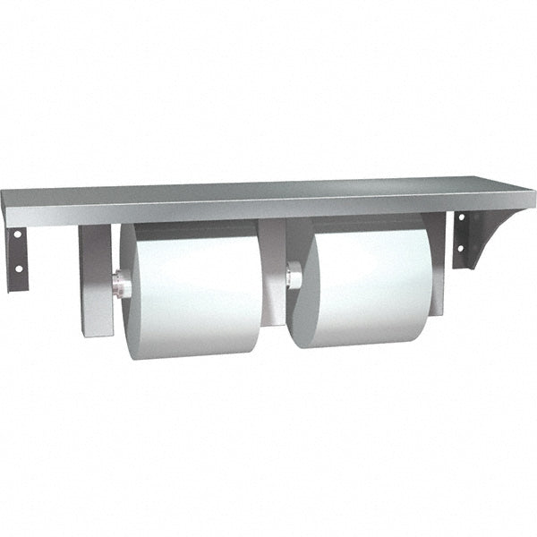 ASI-American Specialties, Inc. 0697-GAL Standard Double Roll Stainless Steel Toilet Tissue Dispenser