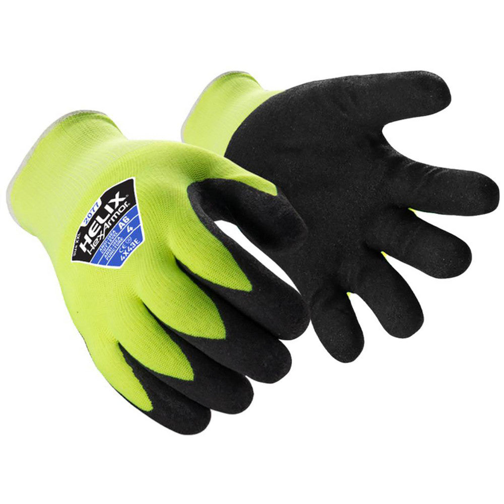 HexArmor 2077-M (8) Cut & Puncture-Resistant Gloves Size M, ANSI Cut A6, ANSI Puncture 4, Abrasion Level 4, Polyurethane, Acrylic & Fiberglass Blend