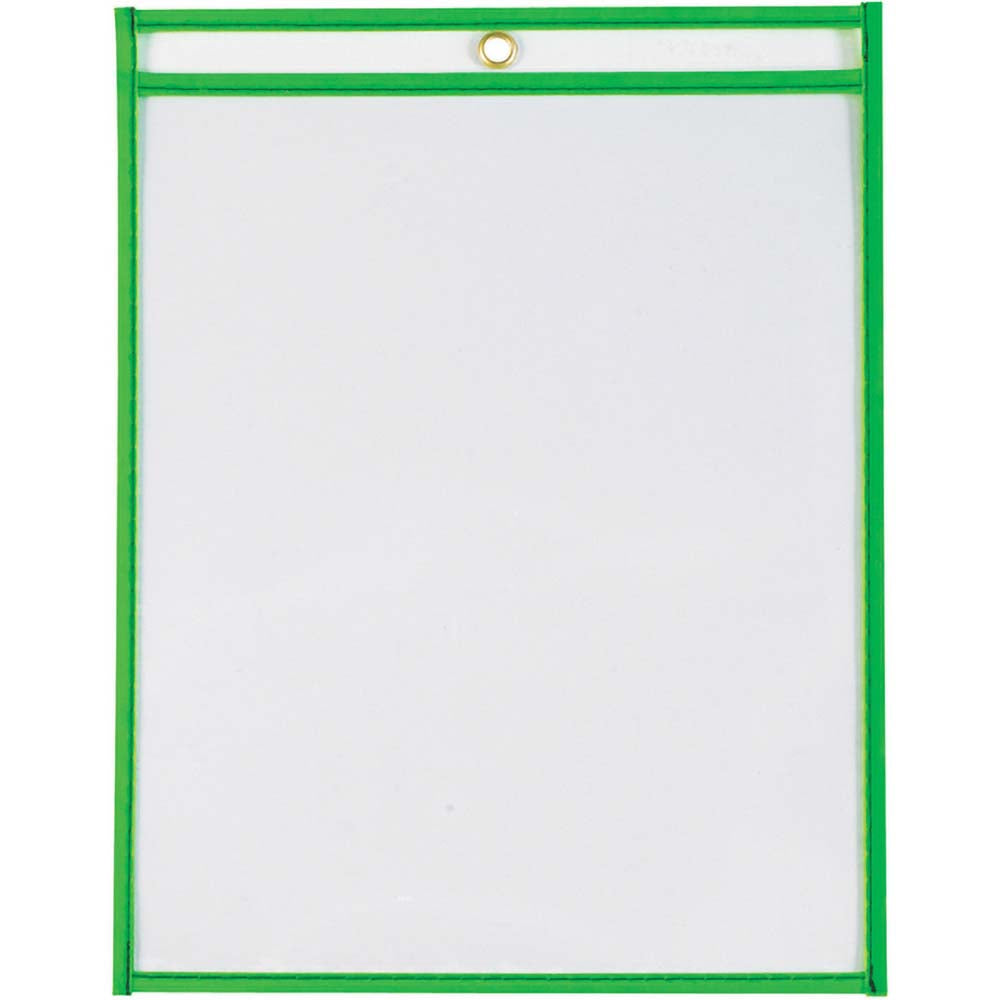 Value Collection JTH115GN 15 Pc Job Ticket Holder Neon Green