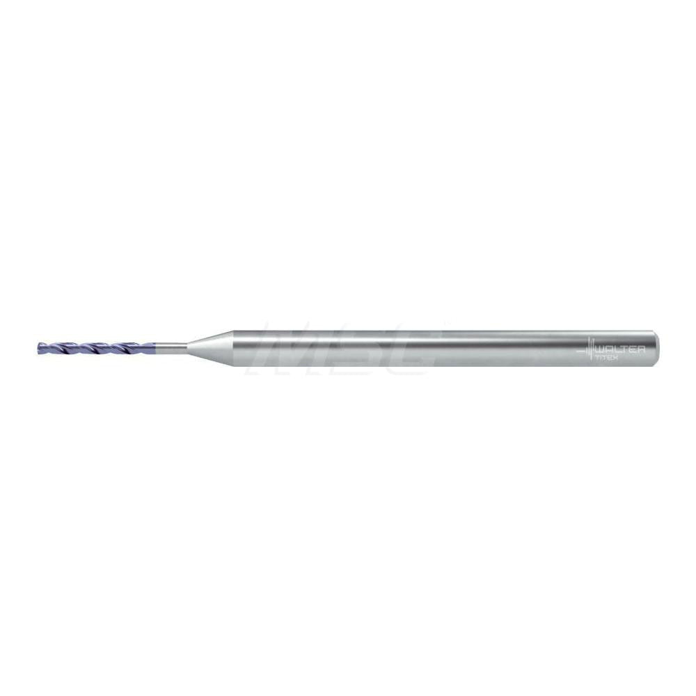 Walter-Titex 7577851 Micro Drill Bit 0.0512" Dia, 140 deg, Solid Carbide