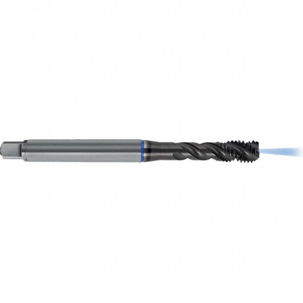 Guhring 9046360080000 Spiral Flute Tap M8 x 1.25, Metric, 3 Flute, Semi-Bottoming, 6HX Class of Fit, PM-HSS-E, TiAlN Finish