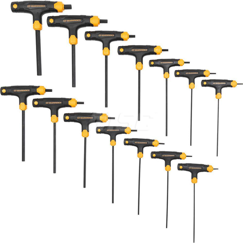 GEARWRENCH 83514 Hex Key Sets Tool Type Hex Handle Type T-Handle Measurement Type Metric SAE Hex Size Range (Inch) 3/32 - 1/4 Hex Size Range (mm) 2.5 - 10