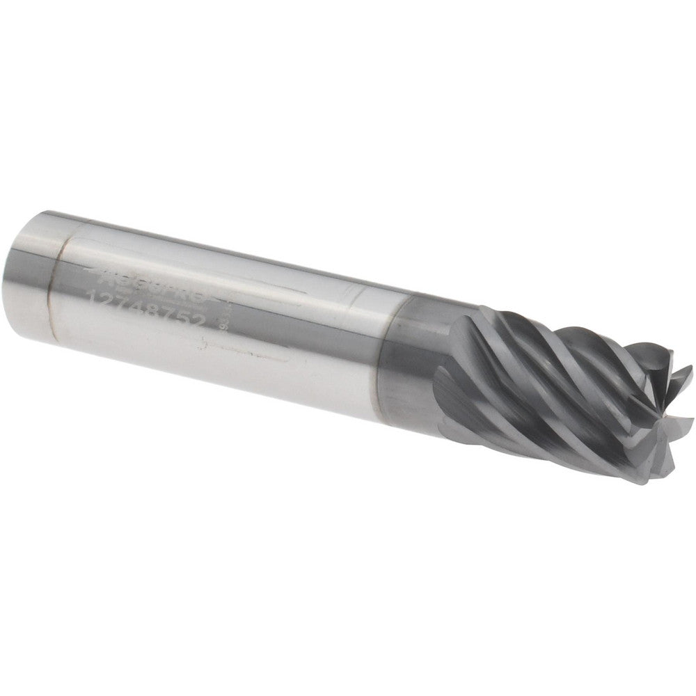 Accupro 95169971 Corner Radius End Mill 3/8" Dia, 1/2" LOC, 38 deg Helix, Corner Radius End, Series HS