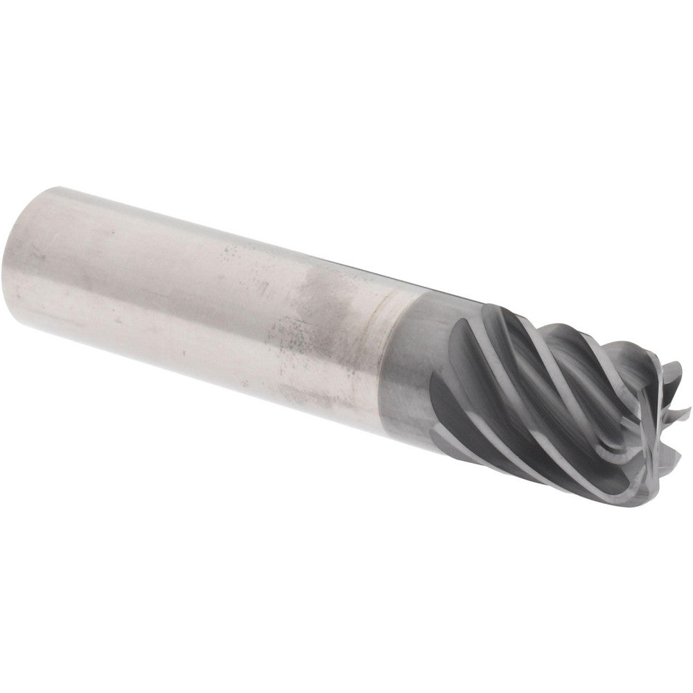 Accupro 317236 Corner Radius End Mill 5/8" Dia, 3/4" LOC, 0.0900" Radius, 8 Flute, Solid Carbide