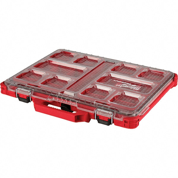 Milwaukee Tool 48-22-8431 PACKOUT 10 Compartment Red Small Parts Compact Organizer