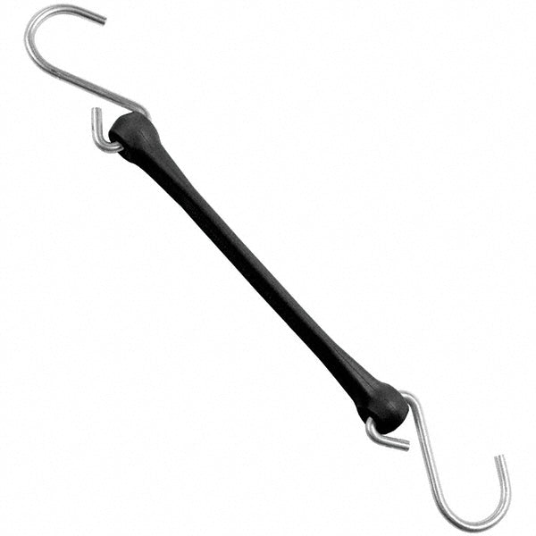The Perfect Bungee PB12BK Heavy-Duty Bungee Strap Tie Down Triangulated Galvanized S Hook, Non-Load Rated