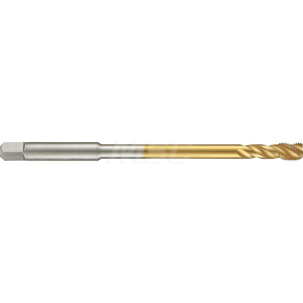 Guhring 9045700100000 Spiral Flute Tap M10 x 1.50, Metric, 3 Flute, 2-3 P, High Speed Steel-E, TiN Finish