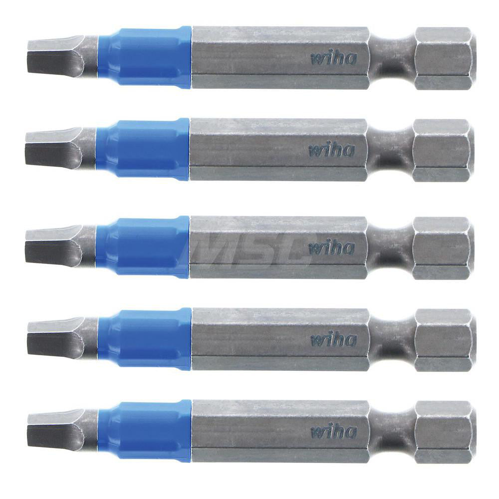 Wiha 70282 Power Screwdriver Bit #2 Square Speciality Point Size, 1/4" Hex Drive