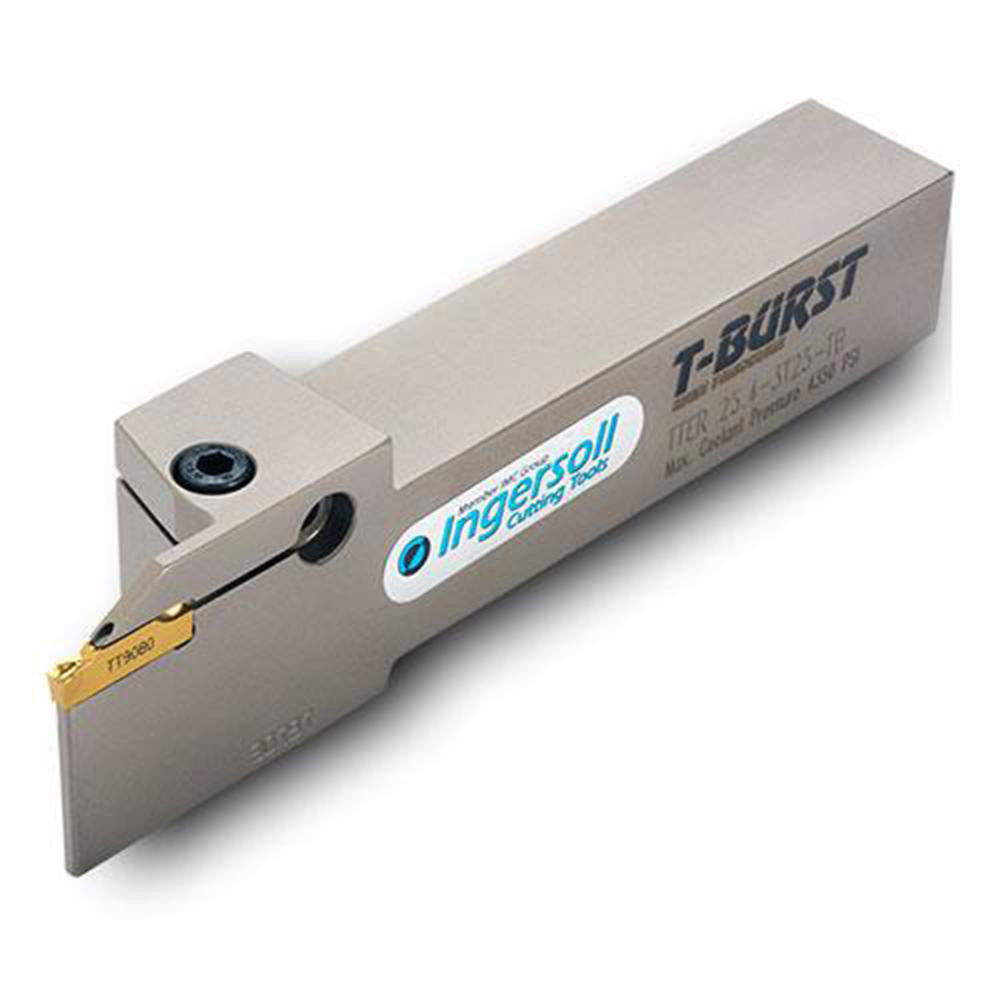 Ingersoll Cutting Tools 6138843 Indexable Grooving Toolholder TTER25.4-3T25-TB, 1.96" Max Workpiece Dia