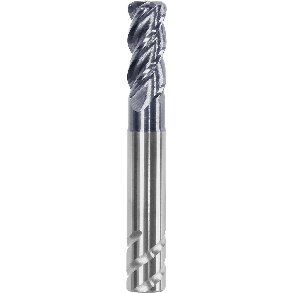 Haimer Usa F1004NNL3/32ZR.010AA Corner Radius End Mill 3/32" Dia, 3/16" LOC, 0.0100" Radius, 4 Flute, Solid Carbide