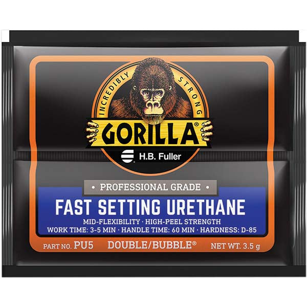 GorillaPro PU5-10 Two-Part Methacrylate 3.5 g, Foil Pack Adhesive
