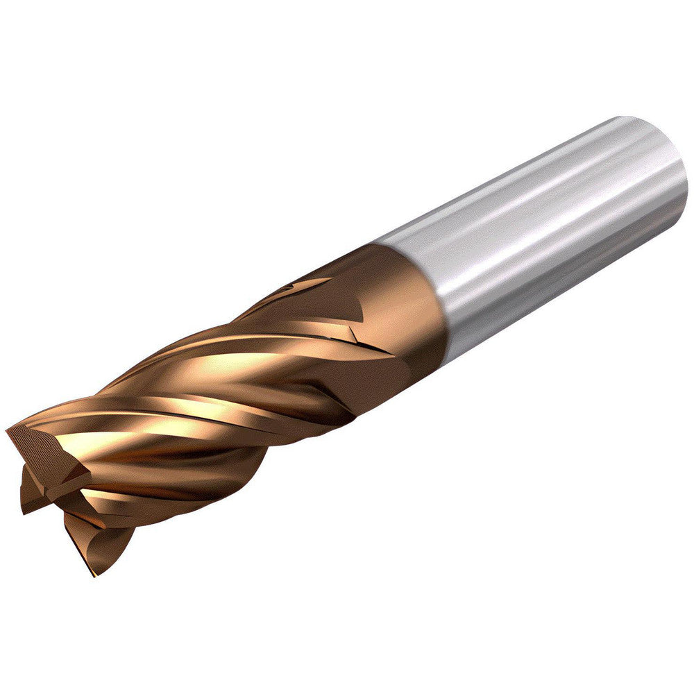Iscar 3401166 Corner Radius End Mill 1/2" Dia, 2-1/2" LOC, 0.0600" Radius, 4 Flute, Solid Carbide