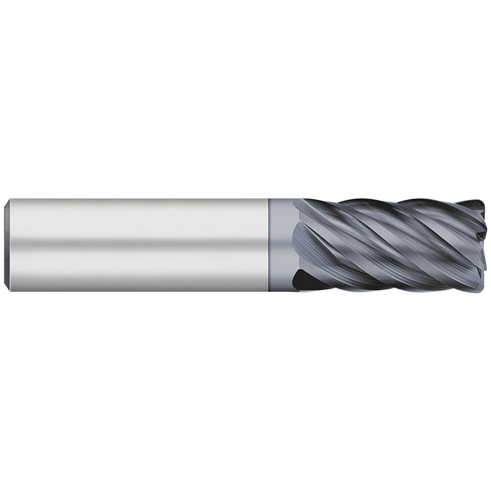 Titan USA TC64432 Corner Radius End Mill 1/2" Dia, 5/8" LOC, 0.03" Radius, 6 Flutes, Solid Carbide