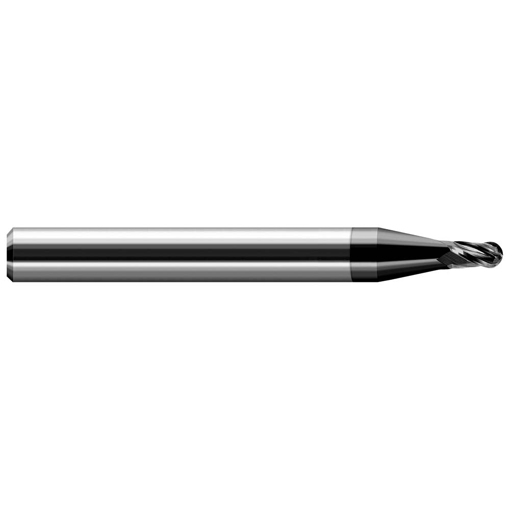 Harvey Tool 24640-C4 Ball End Mill 0.0400" Dia, 0.0600" LOC, 4 Flute, Solid Carbide