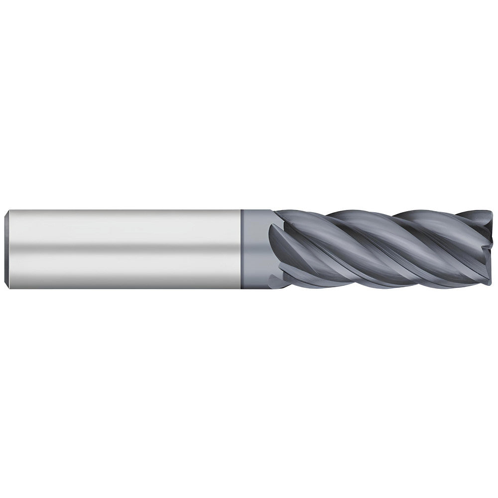 Titan USA TC26416 Corner Radius End Mill 1/4" Dia, 3/4" LOC, 1/64" Radius, 5 Flutes, Solid Carbide
