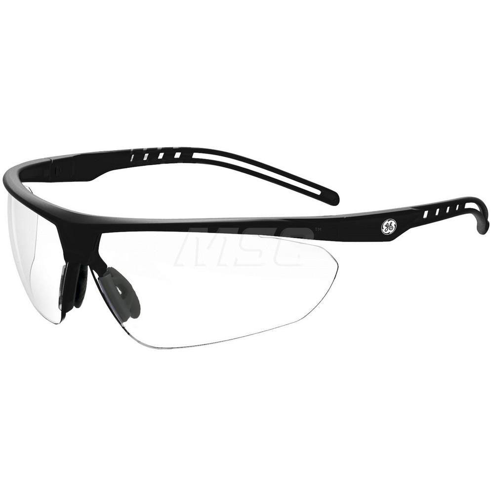 General Electric GE208CAF Safety Glass Anti-Fog & Anti-Scratch, Polycarbonate, Clear Lenses, Half-Framed