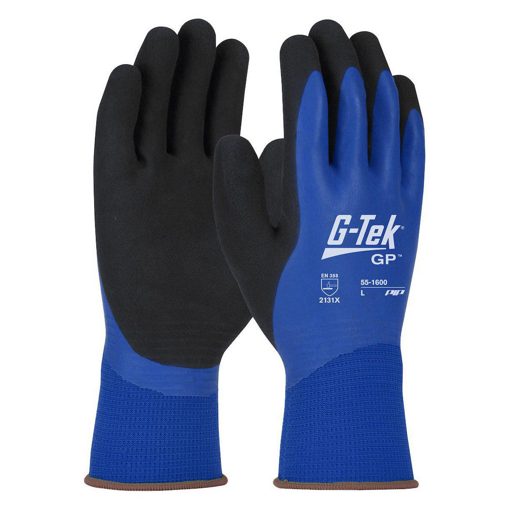 PIP 55-1600/M Work Gloves G-Tek® 55-1600, Size Medium, Latex-Coated Polyester, General Purpose