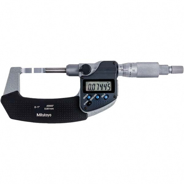 Mitutoyo 422-330-30CAL Blade Micrometer Electronic, 1" Max