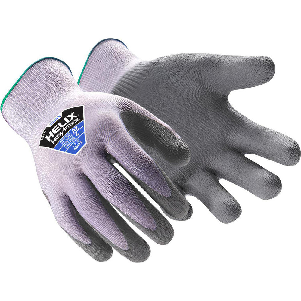 HexArmor 2068X-L (9) Cut & Puncture-Resistant Gloves Size L, ANSI Cut A2, ANSI Puncture 4, Abrasion Level 6,Polyurethane