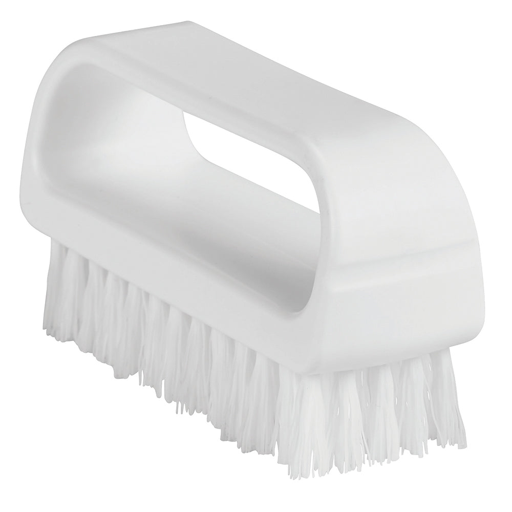 Vikan 643315 ColorCore Nail brush, 3.7" Medium, White