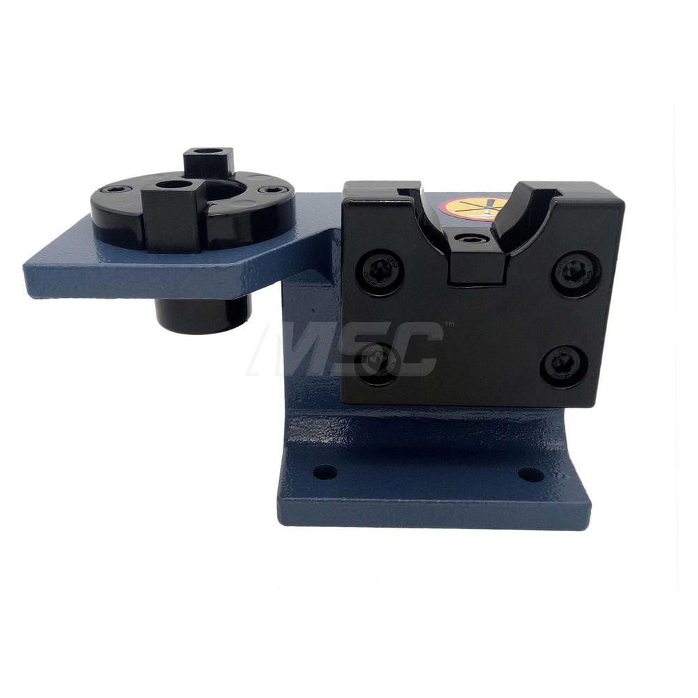 ShopForce T0100 Tool Holder Tightening Fixtures Compatible Taper 40 Flange Tapers (SK40/BT40/CAT40) Overall Height (Inch) 8-1/2 Base Length (Inch) 4 Base Width (mm) 5.75 Number Of Positions 2